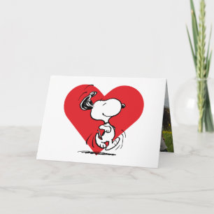 Jordnötter   Snoopy Valentines Day Walk Helgkort