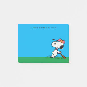 Jordnötter   Snoopy vid Fladdermus Post-it Block