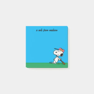 Jordnötter   Snoopy vid Fladdermus Post-it Block