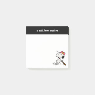 Jordnötter   Snoopy vid Fladdermus Post-it Block