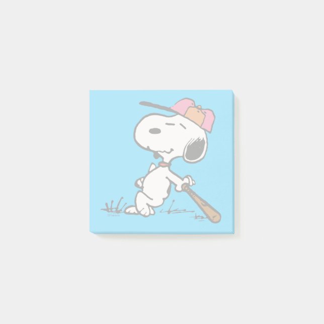 Jordnötter | Snoopy vid Fladdermus Post-it Block (Framsida)