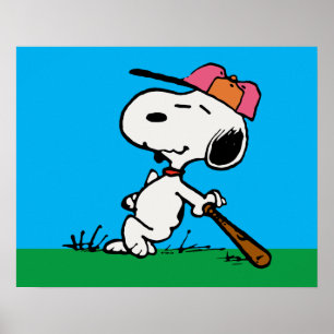 Jordnötter Snoopy vid Fladdermus Poster