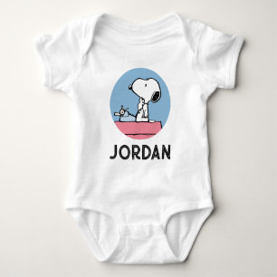 Jordnötter Snoopy vid Typewriter T Shirt