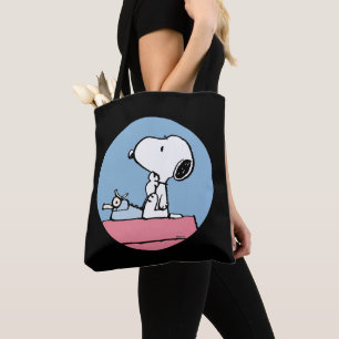 Jordnötter Snoopy vid Typewriter Tygkasse