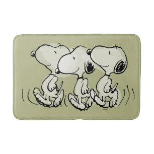 Jordnötter   Snoopy Walking Tall Badrumsmatta
