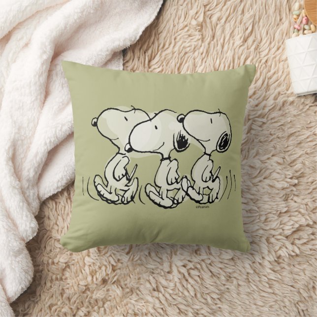Jordnötter | Snoopy Walking Tall Kudde (Filt)