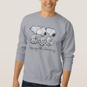 Jordnötter   Snoopy Walking Tall Lång Ärmad Tröja