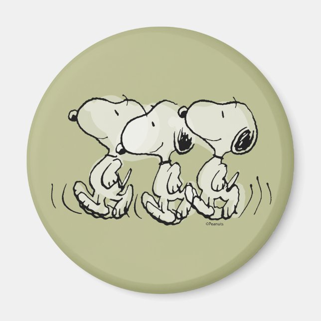 Jordnötter | Snoopy Walking Tall Magnet (Framsidan)