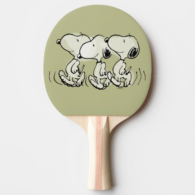 Jordnötter | Snoopy Walking Tall Pingisracket (Framsidan)