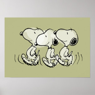 Jordnötter   Snoopy Walking Tall Poster