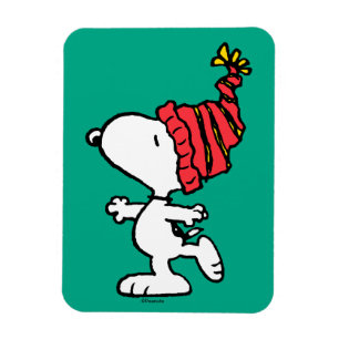 Jordnötter Snoopy Winter Beanie Cap Magnet