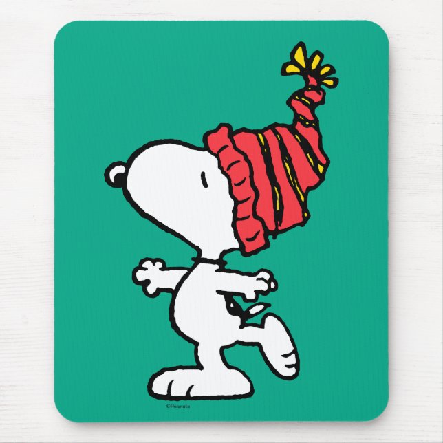 Jordnötter | Snoopy Winter Beanie Cap Musmatta (Framsidan)