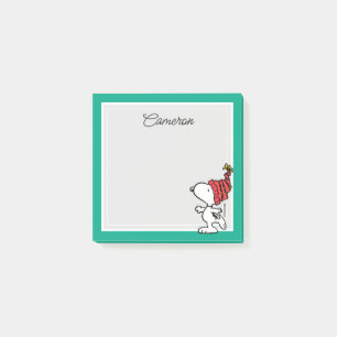 Jordnötter   Snoopy Winter Beanie Cap Post-it Block
