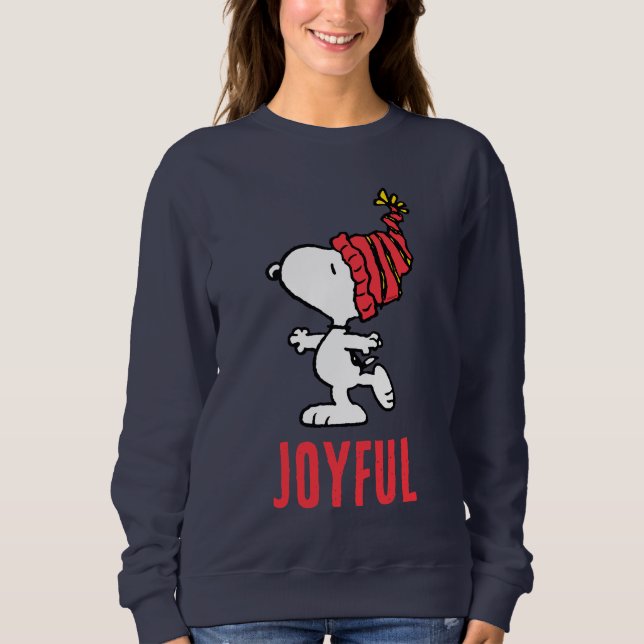 Jordnötter | Snoopy Winter Beanie Cap T Shirt (Framsida)