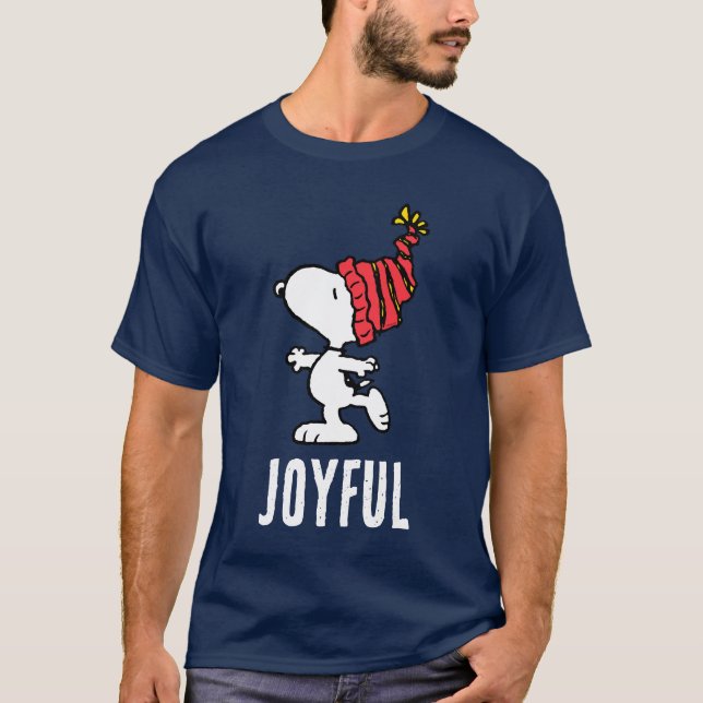 Jordnötter | Snoopy Winter Beanie Cap T Shirt (Framsida)
