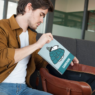 Jordnötter   Snoopy Winter Puffer Jacka Anteckningsbok