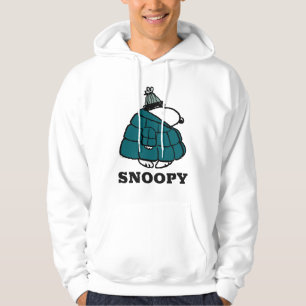 Jordnötter Snoopy Winter Puffer Jacka Hoodie