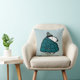 Jordnötter Snoopy Winter Puffer Jacka Kudde