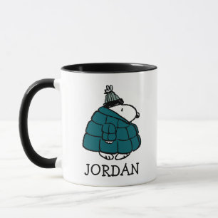 Jordnötter Snoopy Winter Puffer Jacka Mugg