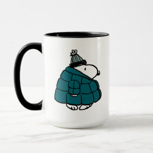 Jordnötter Snoopy Winter Puffer Jacka Mugg