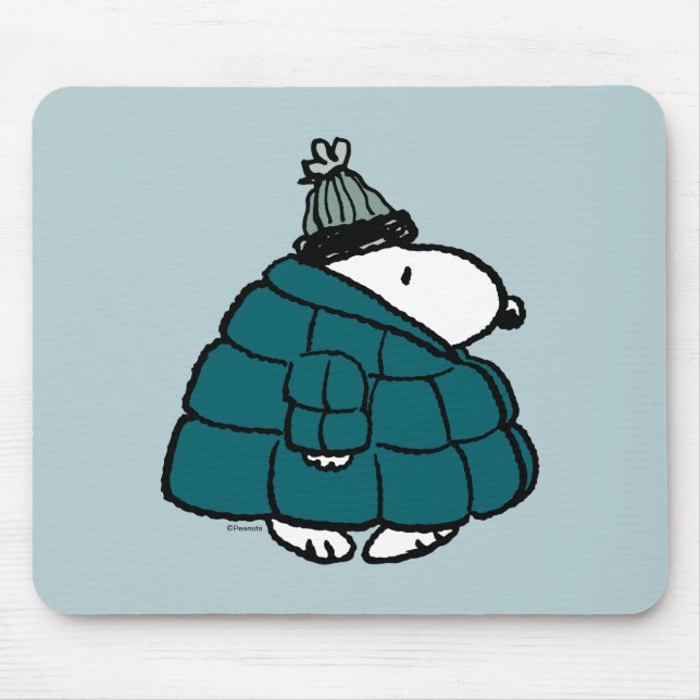 Jordnötter | Snoopy Winter Puffer Jacka Musmatta (Framsidan)