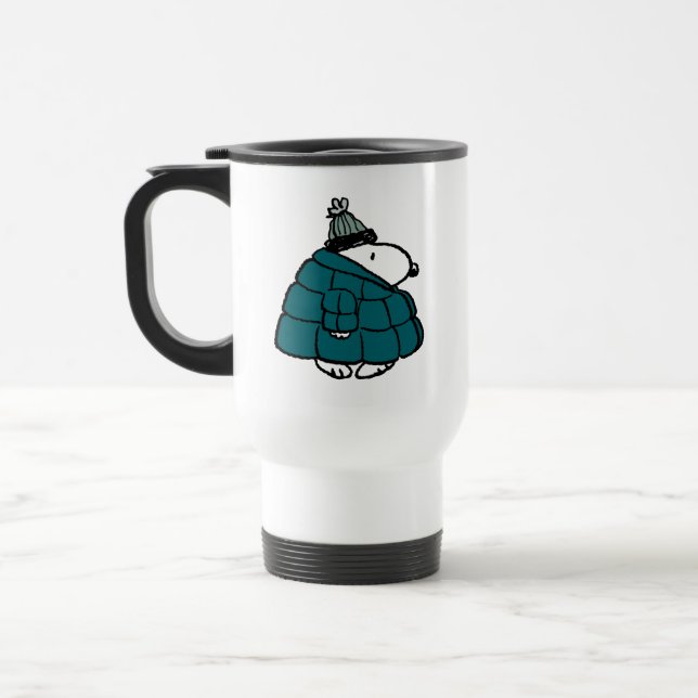 Jordnötter | Snoopy Winter Puffer Jacka Resemugg (Vänster)