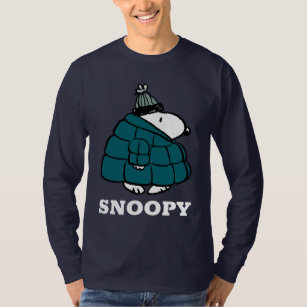 Jordnötter   Snoopy Winter Puffer Jacka T Shirt