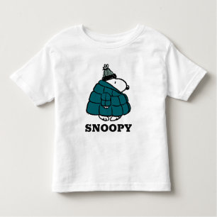 Jordnötter Snoopy Winter Puffer Jacka T Shirt