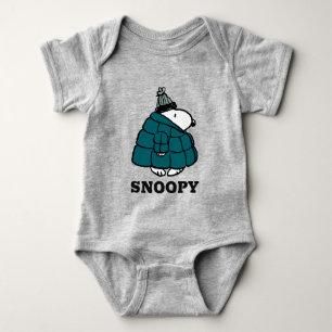 Jordnötter   Snoopy Winter Puffer Jacka T Shirt
