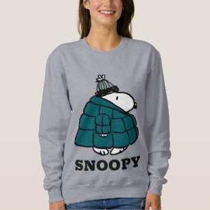 Jordnötter Snoopy Winter Puffer Jacka T Shirt