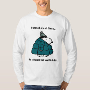 Jordnötter Snoopy Winter Puffer Jacka T Shirt