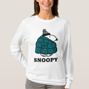 Jordnötter Snoopy Winter Puffer Jacka T Shirt
