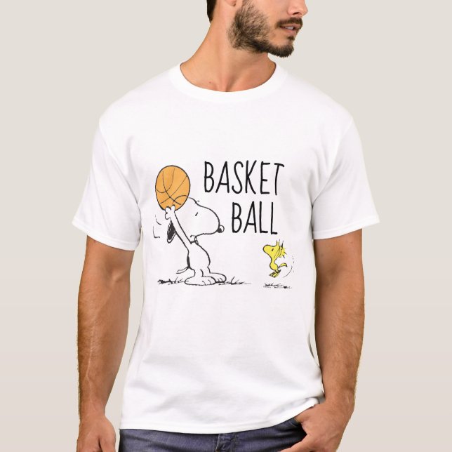 Jordnötter | Snoopy & Woodstock Basketball T Shirt (Framsida)