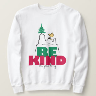 Jordnötter Snoopy & Woodstock Be-sort Lång Ärmad Tröja