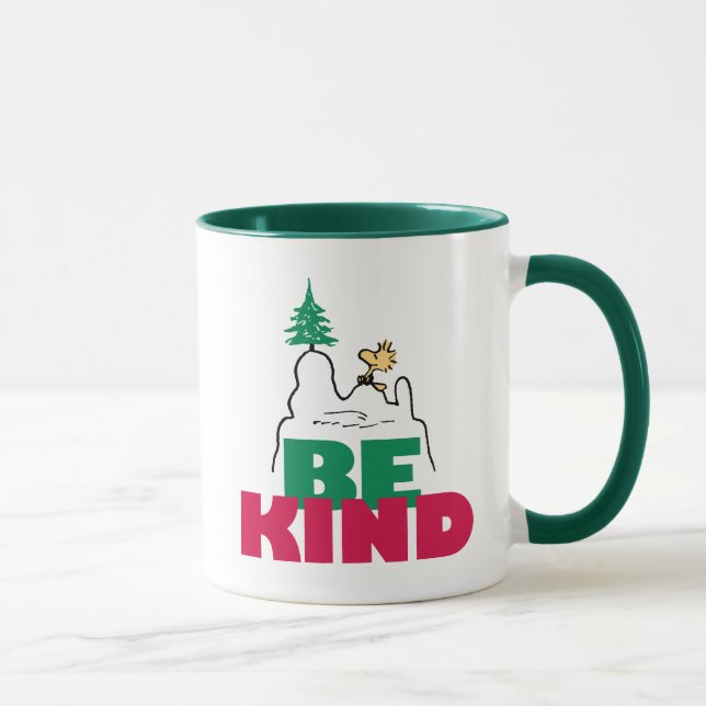 Jordnötter | Snoopy & Woodstock Be-sort Mugg (Höger)