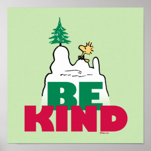 Jordnötter Snoopy & Woodstock Be-sort Poster