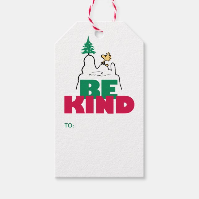 Jordnötter | Snoopy & Woodstock Be-sort Presentetikett (Framsidan)