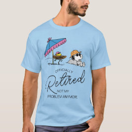 Jordnötter | Snoopy & Woodstock Beach I är pension T Shirt
