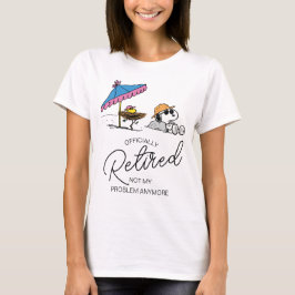 Jordnötter | Snoopy & Woodstock Beach I är pension T Shirt