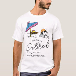 Jordnötter | Snoopy & Woodstock Beach I är pension T Shirt