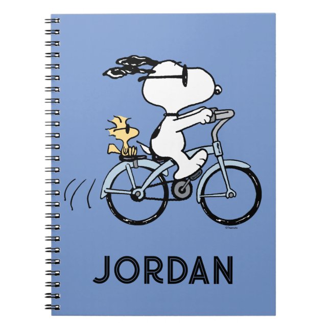 Jordnötter | Snoopy & Woodstock Bicycle Anteckningsbok (Framsidan)