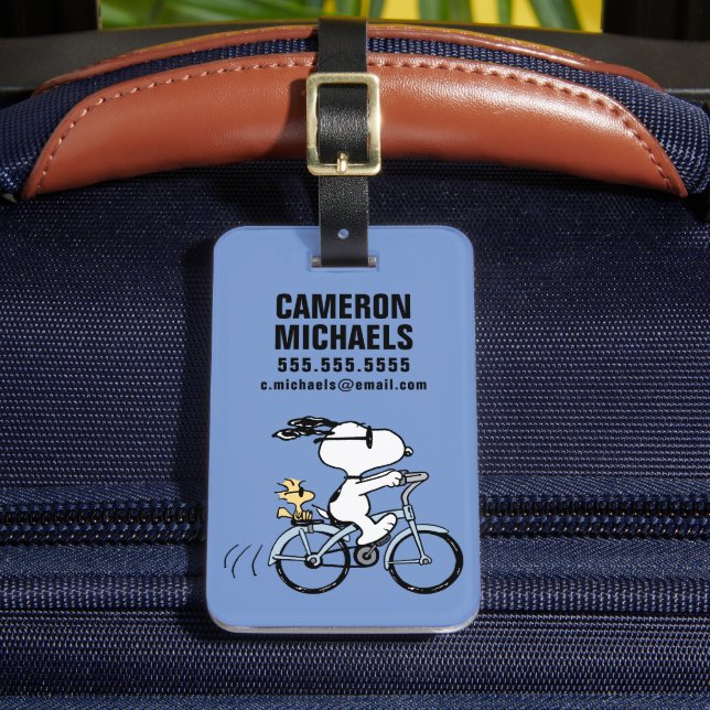 Jordnötter | Snoopy & Woodstock Bicycle Bagagebricka (Framsida Insitu 2)