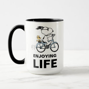 Jordnötter   Snoopy & Woodstock Bicycle Mugg
