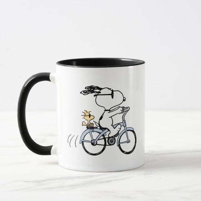 Jordnötter | Snoopy & Woodstock Bicycle Mugg (Vänster)