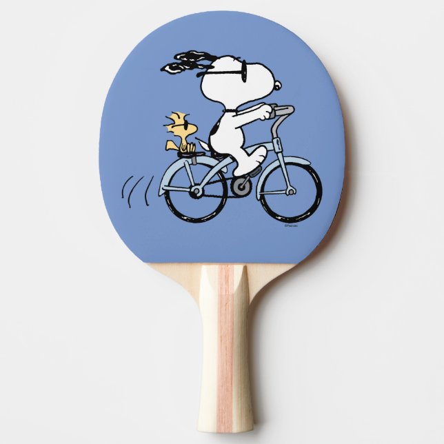 Jordnötter | Snoopy & Woodstock Bicycle Pingisracket (Framsidan)