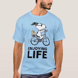 Jordnötter Snoopy & Woodstock Bicycle T Shirt