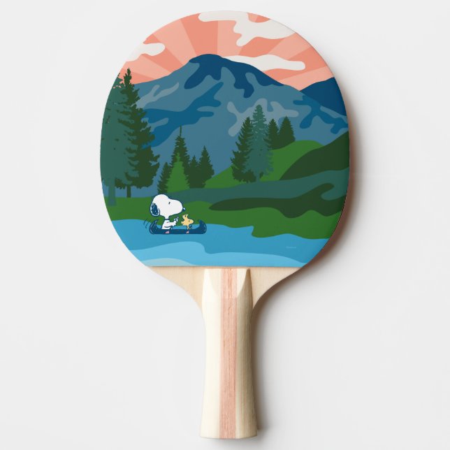 Jordnötter | Snoopy & Woodstock Canoe Pingisracket (Framsidan)