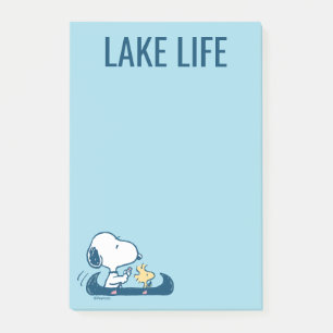 Jordnötter Snoopy & Woodstock Canoe Post-it Block