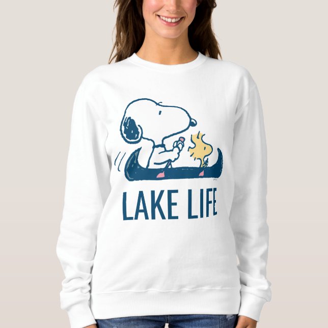 Jordnötter | Snoopy & Woodstock Canoe T Shirt (Framsida)