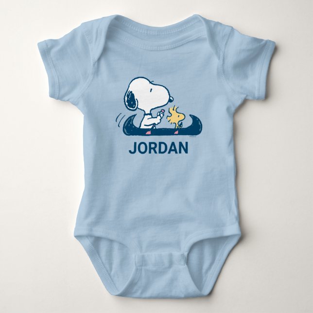 Jordnötter | Snoopy & Woodstock Canoe T Shirt (Framsida)